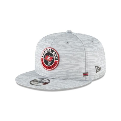 Grey Tampa Bay Buccaneers Hat - New Era NFL Official NFL Fall Sideline 9FIFTY Snapback Caps USA0961587